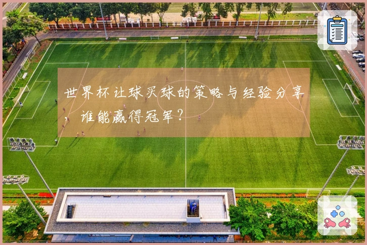 世界杯让球买球的策略与经验分享，谁能赢得冠军？